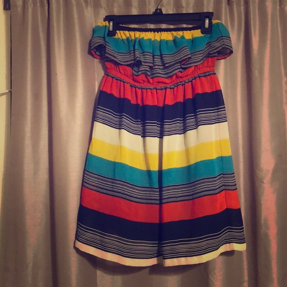 Strapless Multicolor Dress - Picture 1 of 1